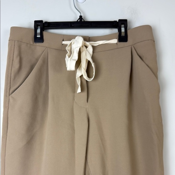Aritzia Wilfred Allant Trousers Tan Relaxed Fit Size 6 - Picture 2 of 11
